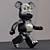 Poseable Bearbrick Toy 3D model small image 3