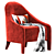 FENDI FF Audrey: Sleek Designer Armchair 3D model small image 1