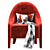 FENDI FF Audrey: Sleek Designer Armchair 3D model small image 2