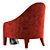 FENDI FF Audrey: Sleek Designer Armchair 3D model small image 4