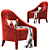 FENDI FF Audrey: Sleek Designer Armchair 3D model small image 5