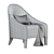 FENDI FF Audrey: Sleek Designer Armchair 3D model small image 6