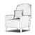 Title: Rubelli Casa Barbacan Modern Chair 3D model small image 6
