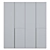 Sleek Graphite Swing Wardrobe 3D model small image 3