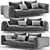 Albedo M2 Modern Sofa 3D model small image 3