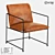 Metallic Leather Chair LoftDesigne 3D model small image 1