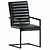 Faline Dining Chair in Black PU Leather 3D model small image 1