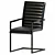 Faline Dining Chair in Black PU Leather 3D model small image 2