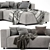  BoConcept Carmo Sectional Chaise - Stylish and Spacious Sofa 3D model small image 2