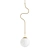 Satin Brass Lawrence Pendant 3D model small image 1