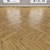 Oak Parquet Flooring: Linear, Chevron & Herringbone Designs 3D model small image 4