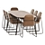 Modern Minus Manutti Table & Loop Chair Set 3D model small image 3