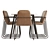 Modern Minus Manutti Table & Loop Chair Set 3D model small image 4