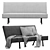 Sleek Dutch Sofa 3D model small image 1