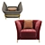 Modern Cosmo Armchair: Stylish, Comfy, and Versatile 3D model small image 1