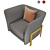 Modern Cosmo Armchair: Stylish, Comfy, and Versatile 3D model small image 14