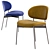LUZ Armless Chair: Sleek and Stylish 3D model small image 4