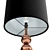 Copper Ball Touch Table Lamp 3D model small image 2