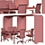 Modern Office Furniture Set 3D model small image 5
