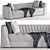 Obsession Outlet 3 Seater Sofa 3D model small image 2