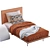 Sleek Single Bed by Bonaldo 3D model small image 3