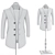 Luxurious Cashmere Coat: Perfect Fit Guarantee 3D model small image 7