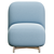 Sleek Upholstered Guest Chair 3D model small image 2