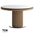 Versatile Extendable Table with Elegant Velvet Finish 3D model small image 1