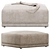 Amelia Soft Ottoman: Stylish Comfort for Your Home 3D model small image 5