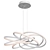 Elegant White Chandelier: Campbell 3D model small image 1