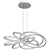 Elegant White Chandelier: Campbell 3D model small image 2