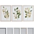 Modern Plant Branch Picture Frame Set 3D model small image 1