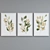 Modern Plant Branch Picture Frame Set 3D model small image 4