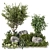 Outdoor Garden Bush and Tree Set 3D model small image 1