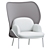 MDD MESH High-back Wingchair: Elegant Design, Ultimate Comfort 3D model small image 1