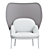 MDD MESH High-back Wingchair: Elegant Design, Ultimate Comfort 3D model small image 3