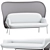 MDD MESH High-back Sofa: Stylish Comfort 3D model small image 1