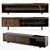 Boteco Oak Sideboard with Sahara Noir Marble 3D model small image 1