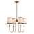 Modern Vendome 4 Light Chandelier 3D model small image 1