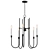 Elegant Dalton 5-Light Chandelier 3D model small image 1