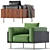 Sleek Leather Armchair: Brasilia by Minotti 3D model small image 4