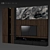 Sleek TV Wall Unit - 24 Inches 3D model small image 5