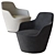 Harbor B&B Italia Armchair: Modern Elegance 3D model small image 2