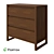 Compact 3-Drawer Chest: Stylish Space-Saver 3D model small image 1