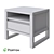 Modern Canada Nightstand with Drawer & Shelf 3D model small image 3