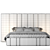 Contemporary Vibieffe Italo Bed 3D model small image 3