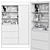 Modern Wardrobe & Display Cabinets 3D model small image 4