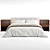 Stylish Minotti Brasilia Bed 3D model small image 3