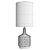 Modern Grey Table Lamp - Uttermost Darrin 3D model small image 2