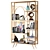 Elegant Decor Rack: Books, Figurines, Sculptures 3D model small image 2